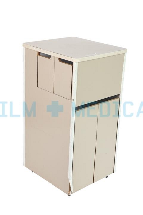 Hospital Bedside Cabinet in Grey